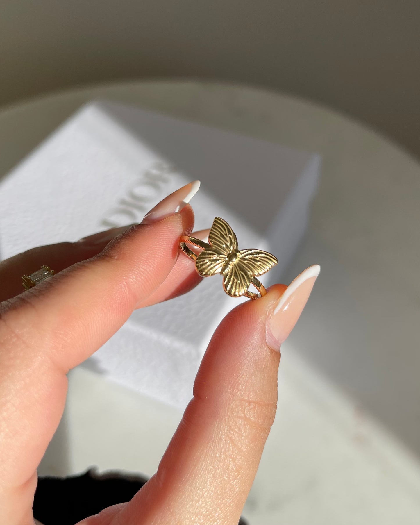 Golden Butterfly Ring