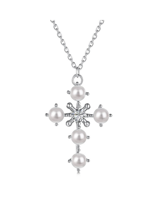 Pearl Cross Kette