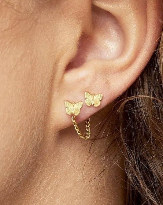 Tiny Butterfly Earrings