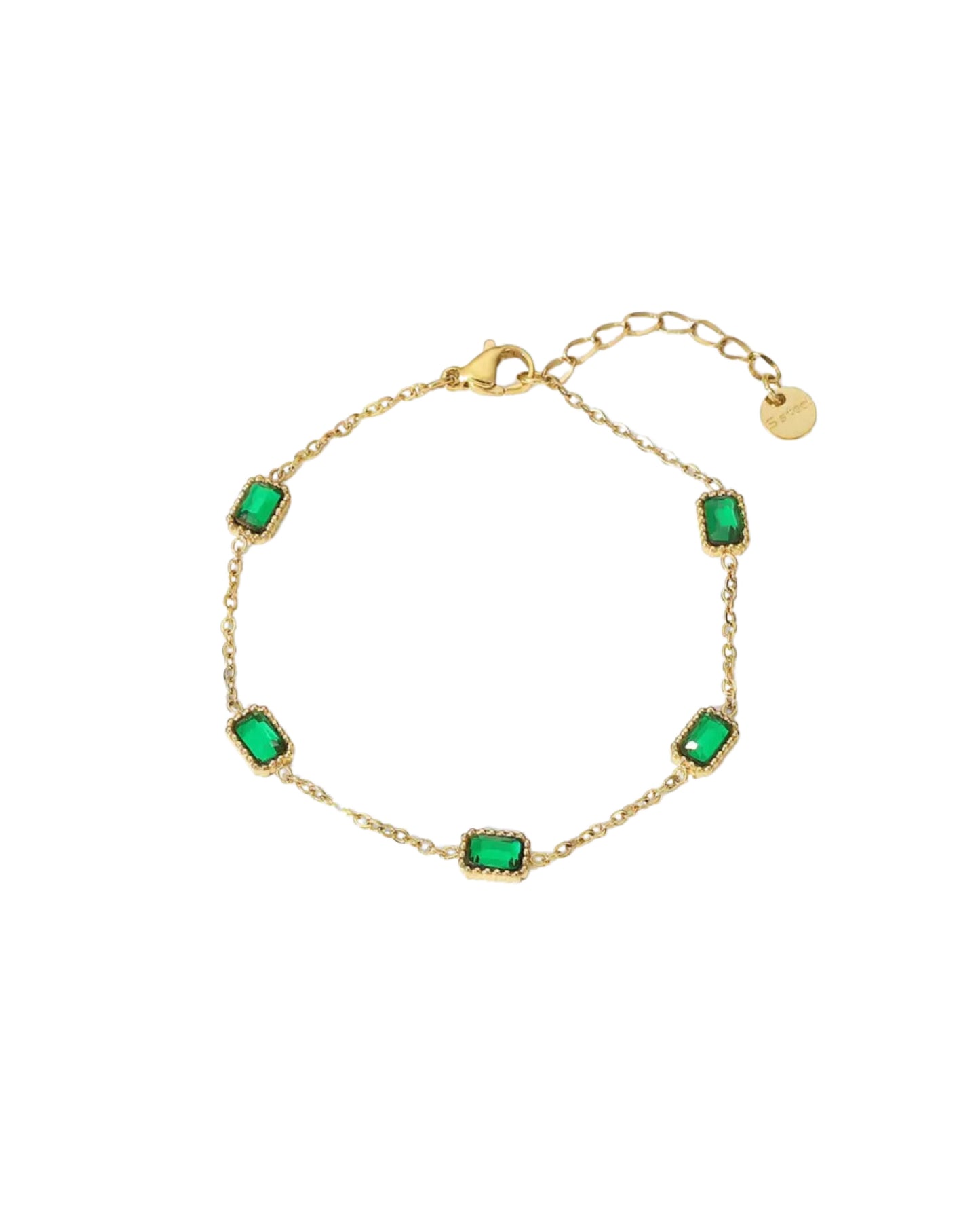 Dainty Emerald Bracelet