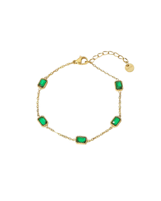 Dainty Emerald Bracelet