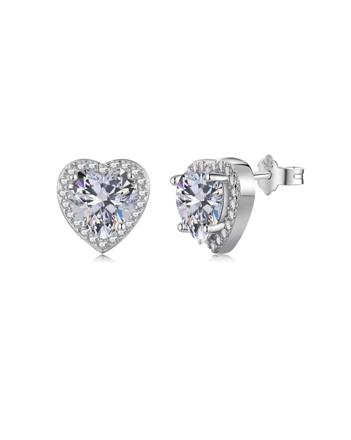 Luxe Heart Studs Ohrringe