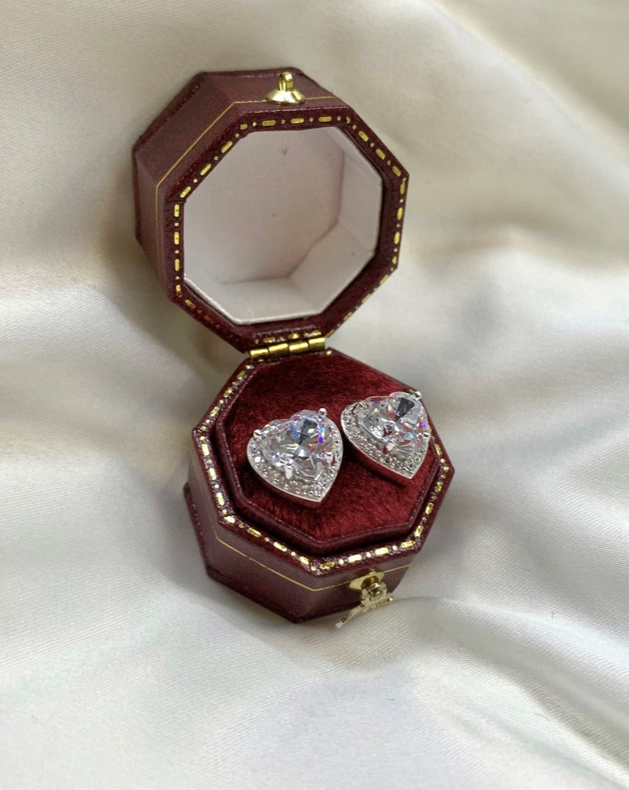 Luxe Heart Studs Ohrringe