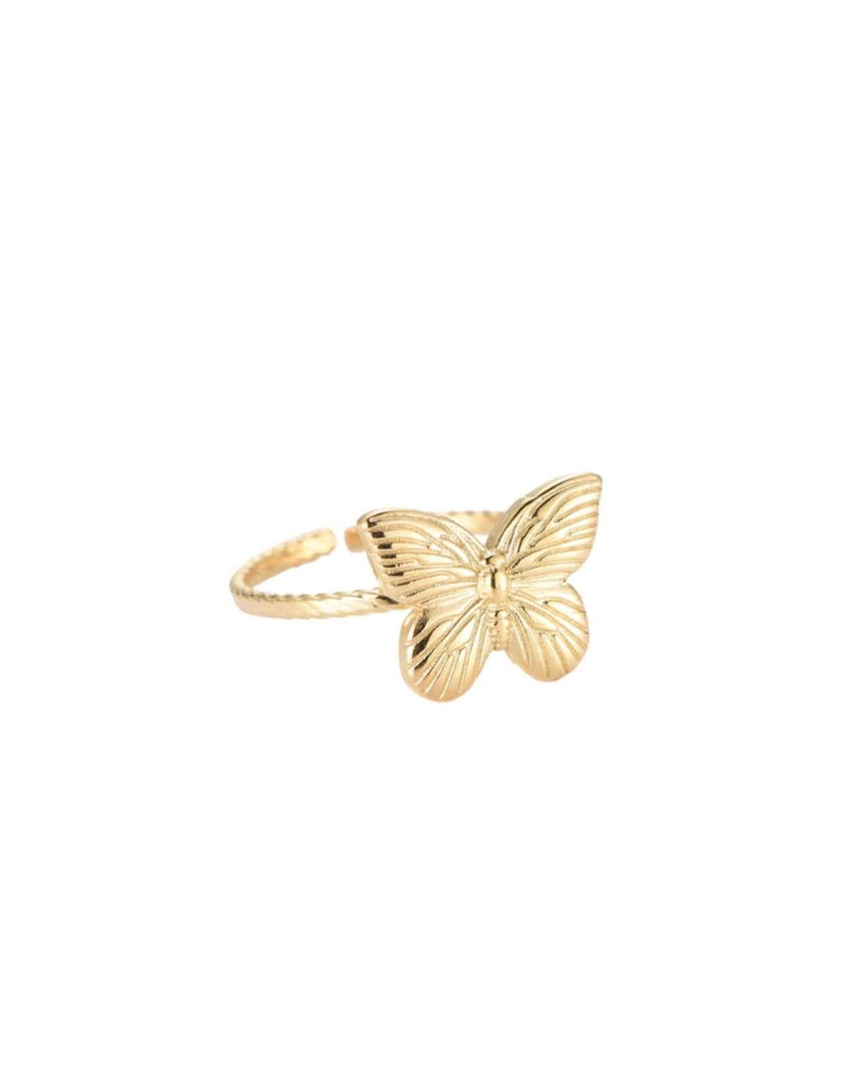 Golden Butterfly Ring