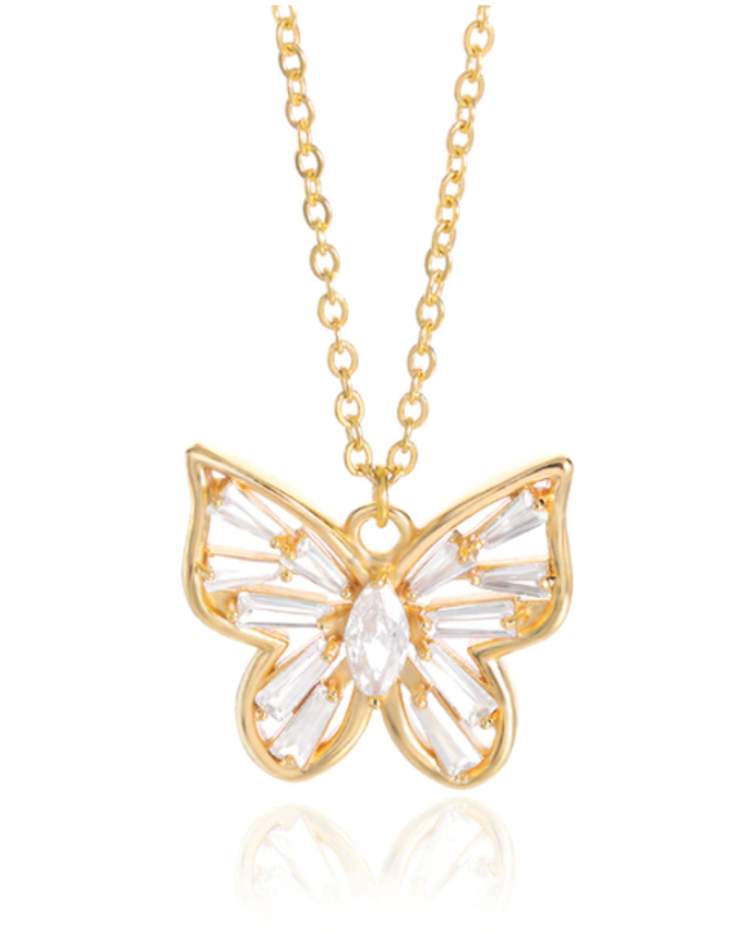 Crystal Butterfly Necklace