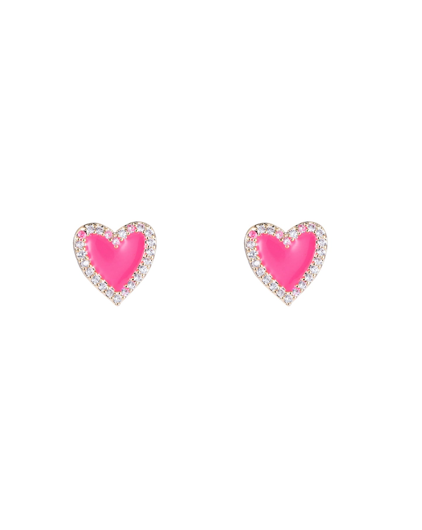 Pink Heart Ohrringe