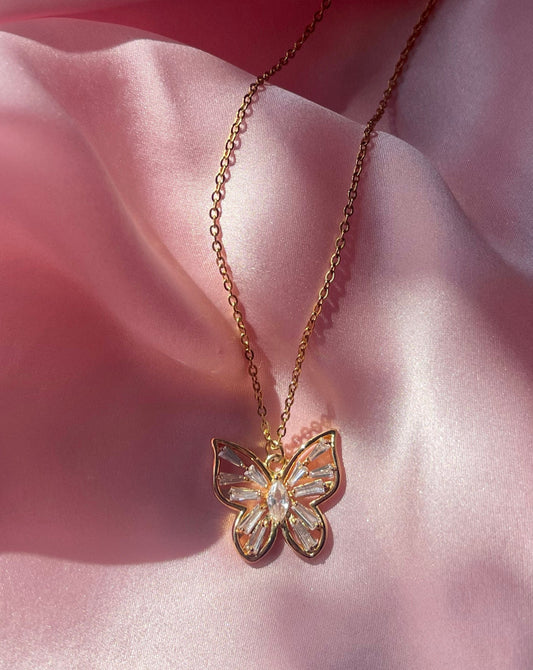 Crystal Butterfly Kette