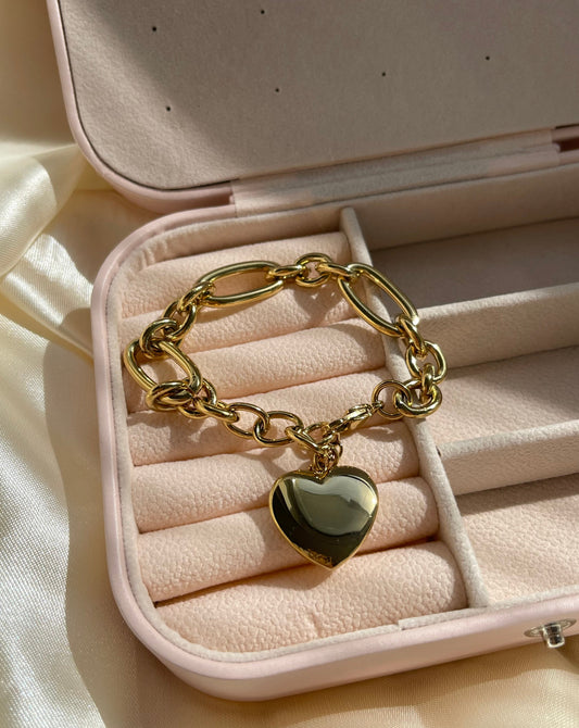 Chunky Heart Bracelet