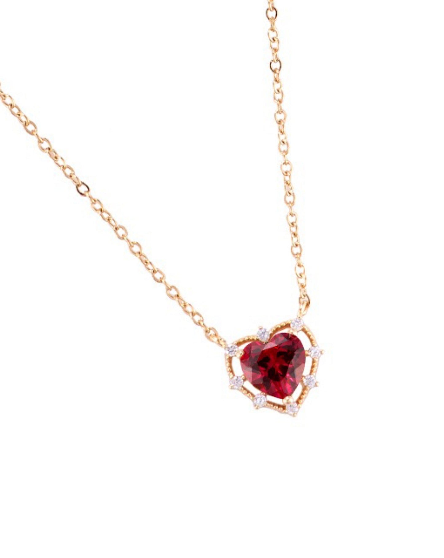 Crystal Heart Kette