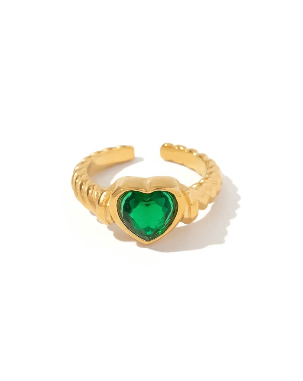 Green Heart Ring