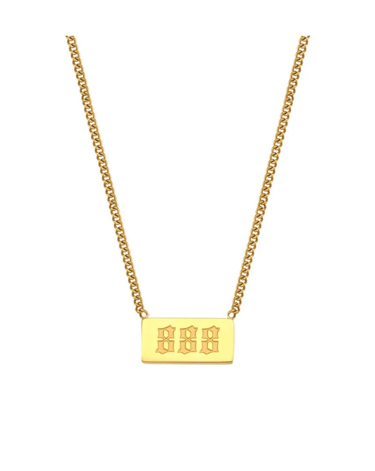 Angel Number Bar Necklace