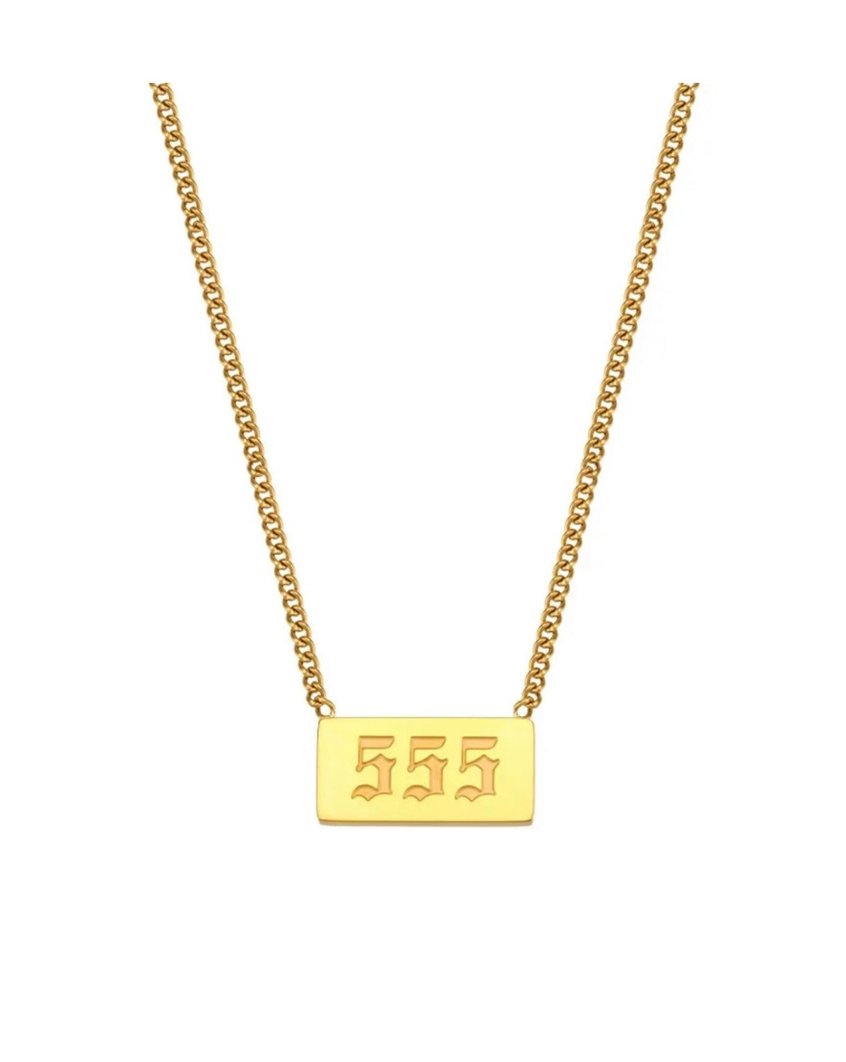 Angel Number Bar Necklace