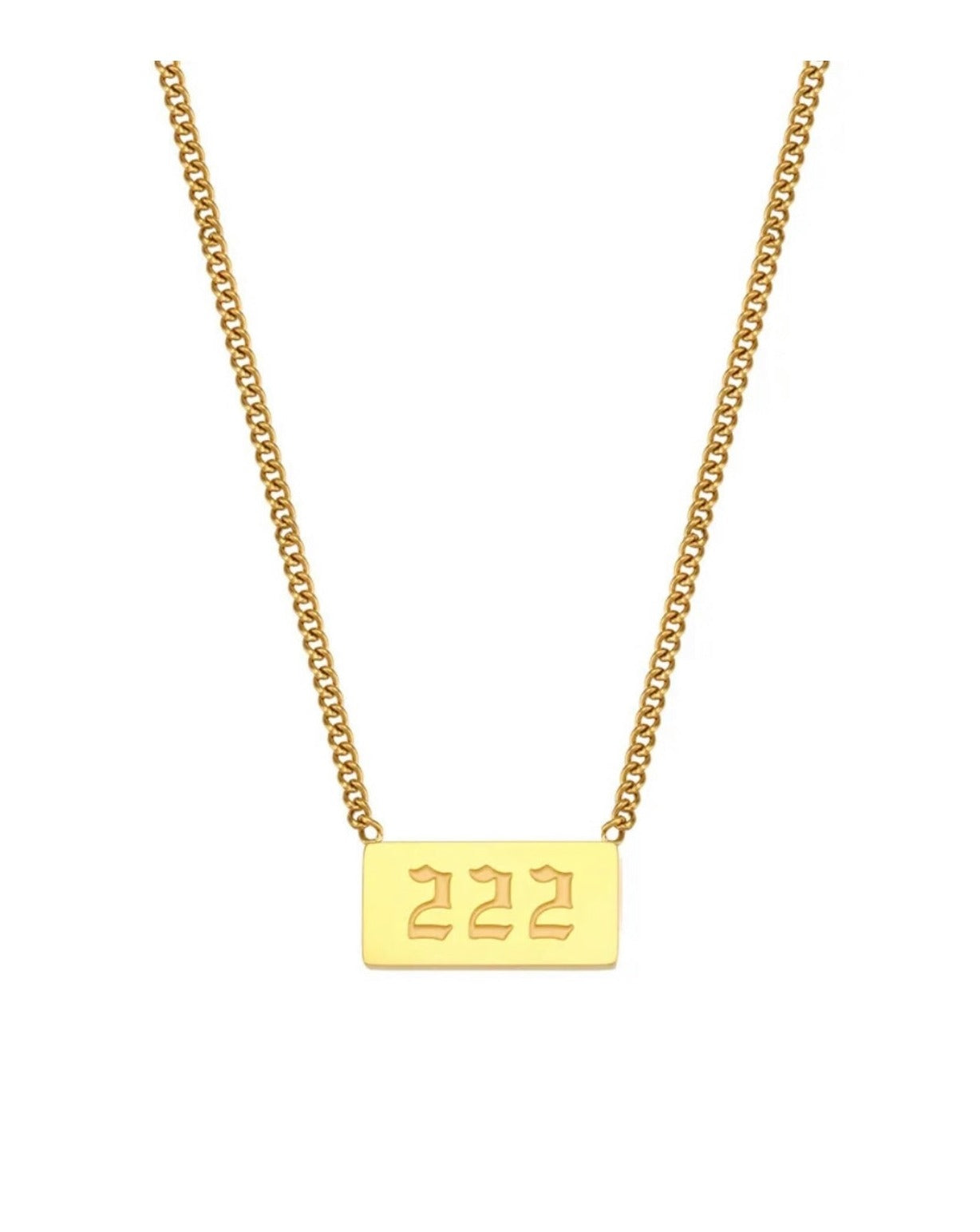 Angel Number Bar Necklace