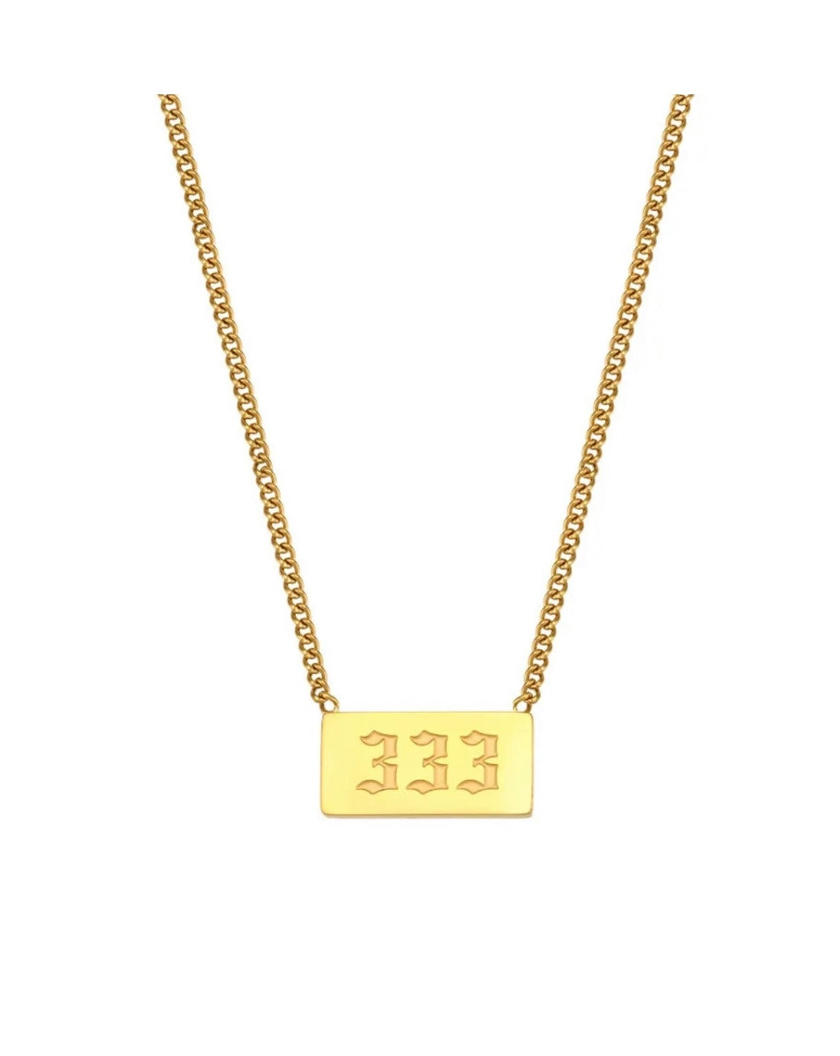 Angel Number Bar Necklace