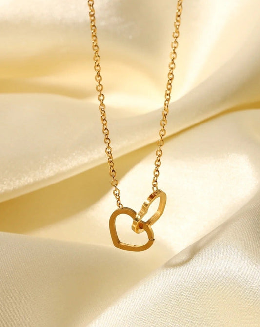 Double Heart Necklace