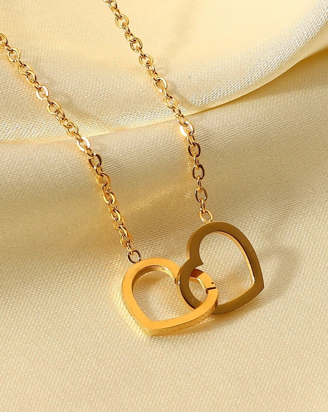 Double Heart Kette